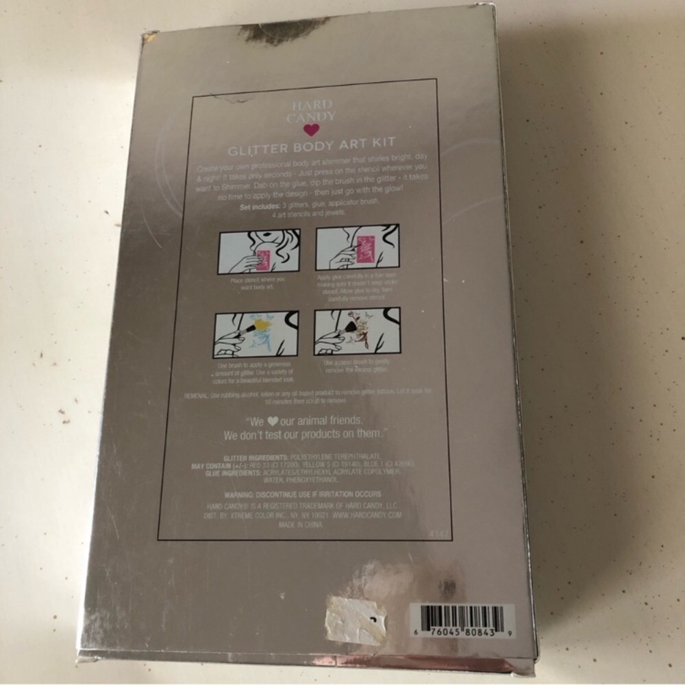HARD♥️ CANDY Bundle, 3 Piece Glitter Gel Palette+ Glitter body art kit - Picture 9 of 14